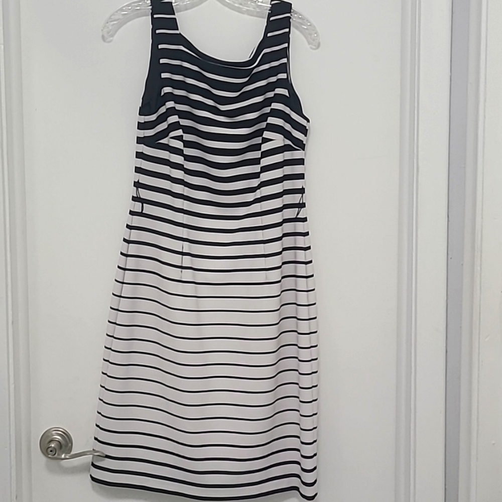 Black and white striped Dress